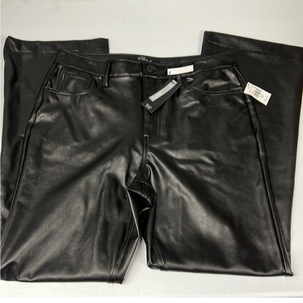 Faux Leather Black Skinny Pants - Women